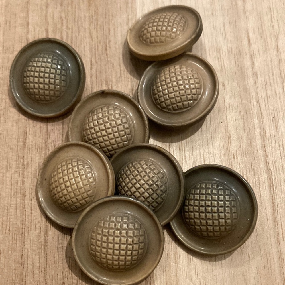 Eight Unique Vintage Buttons